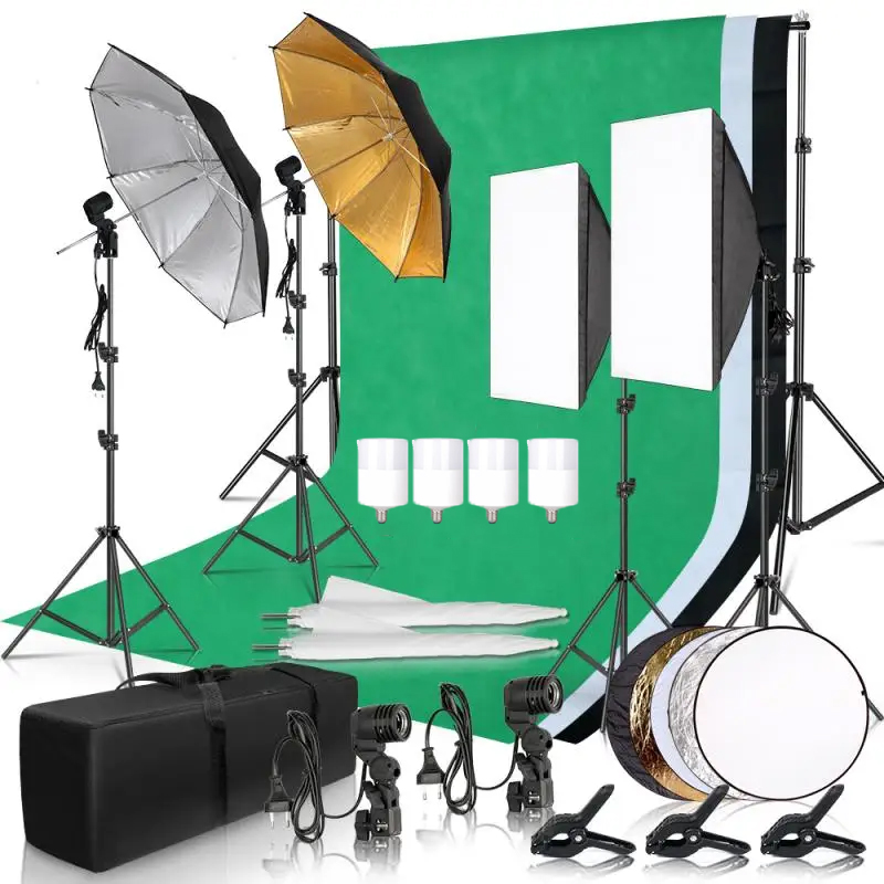 Photography Umbrella Lighting Kit - طقم إضاءة التصوير الفوتوغرافي مظلة صورة
