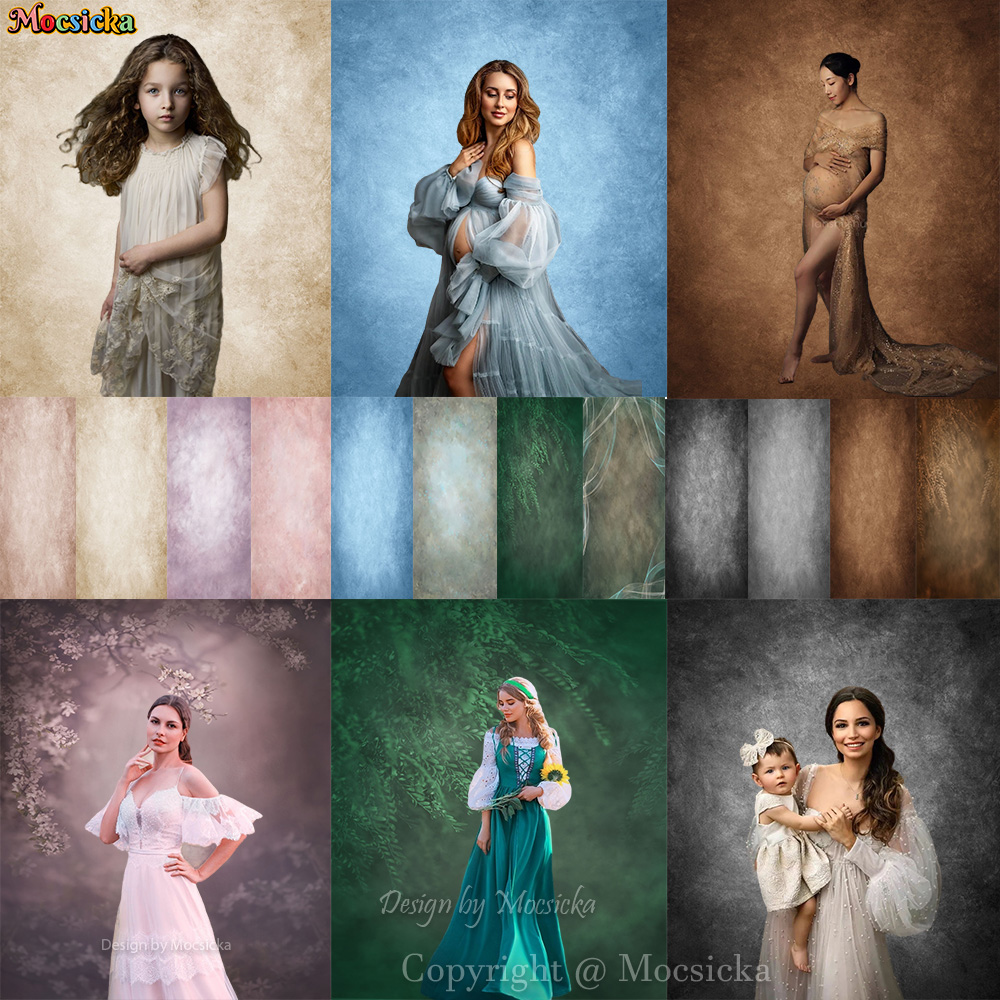 Photography Backdrop Muslin - Mocsicka مجردة الملمس الأمومة صورة الخلفيات
