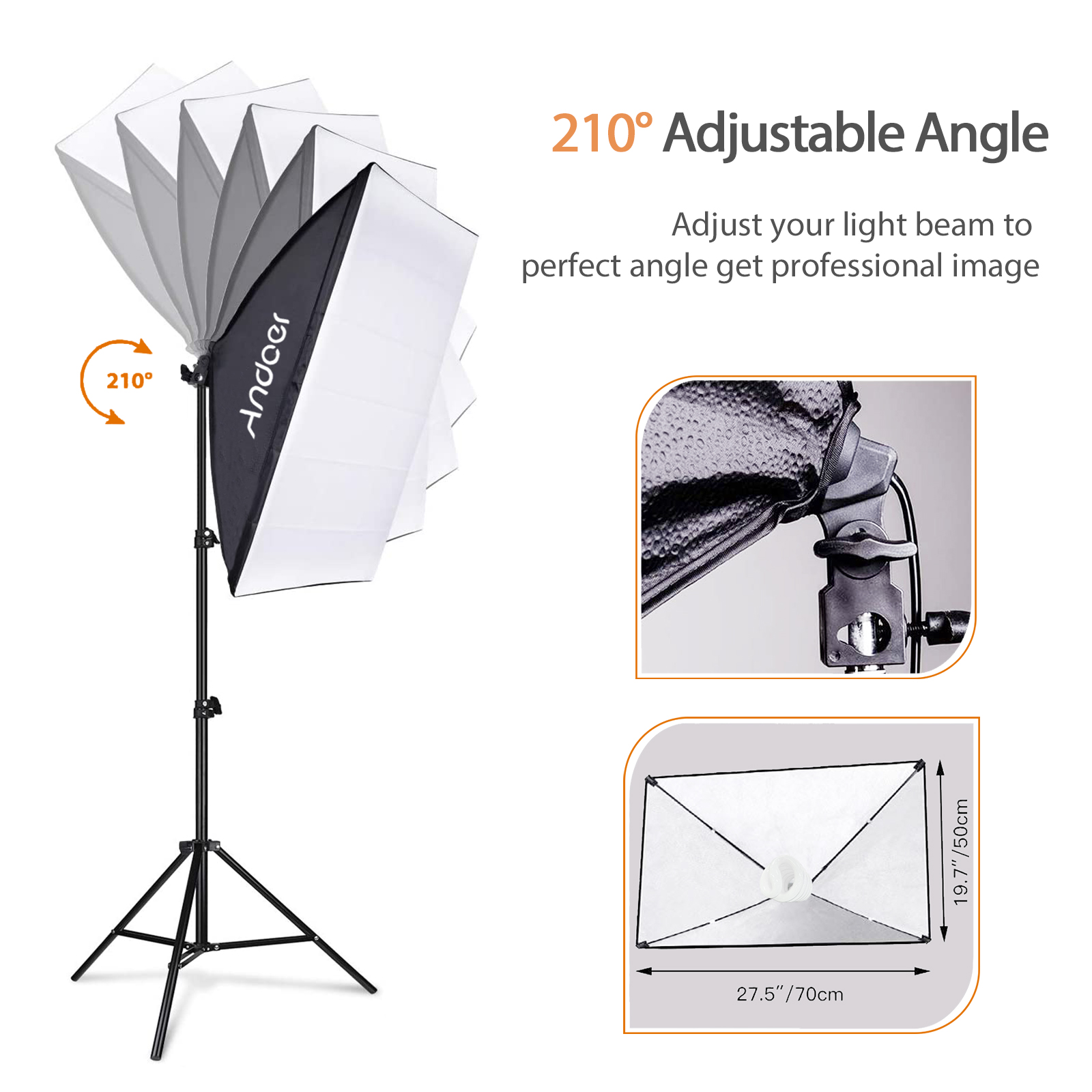 مجموعة إضاءة تصوير استوديو أند - مراجعة Photography Umbrella Lighting Kit وسعره