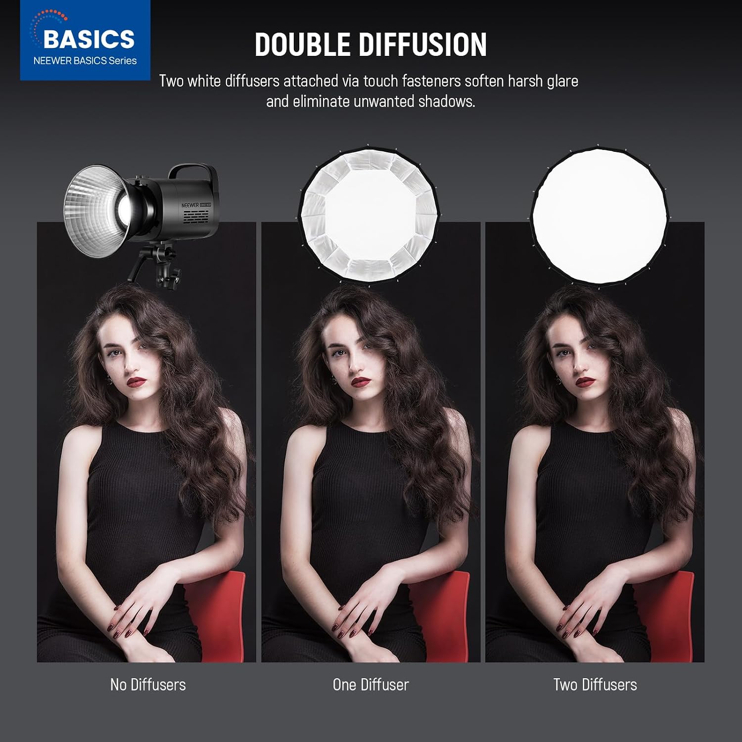 صندوق إضاءة بارابولي مع قاعدة  - مراجعة Photography Umbrella Lighting Kit وسعره