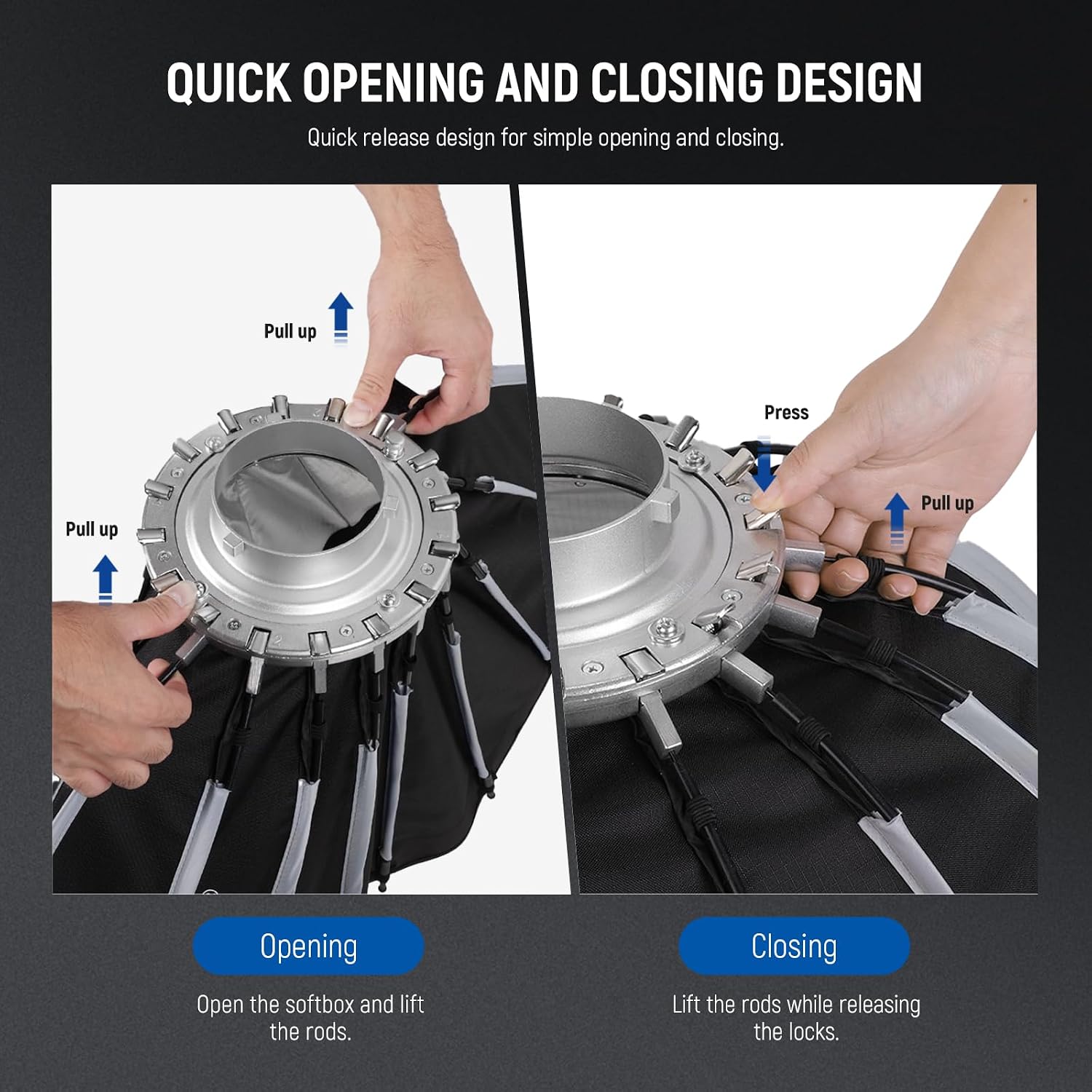 صندوق إضاءة بارابولي مع قاعدة  - مراجعة Photography Umbrella Lighting Kit وسعره
