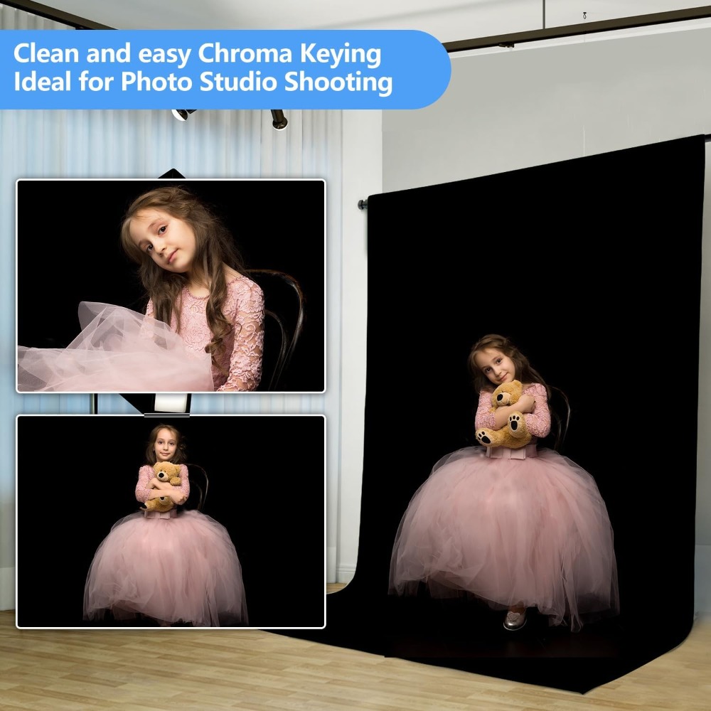 خلفية سوداء للتصوير الفوتوغراف - مراجعة Photography Backdrop Muslin وسعره